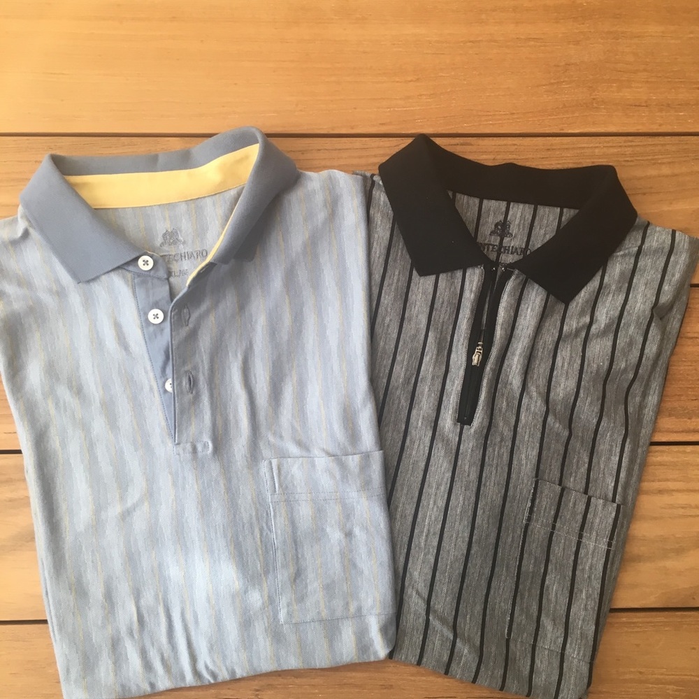 Lot of  2 Italian Montechiaro Polo Shirts XXL